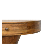 Mango Wood Pedestal Console Table