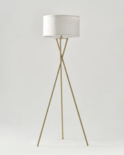 Crossed-Base Tripod Floor Lamp
