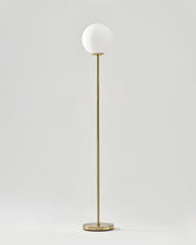 Brass Globe LED Floor Lamp