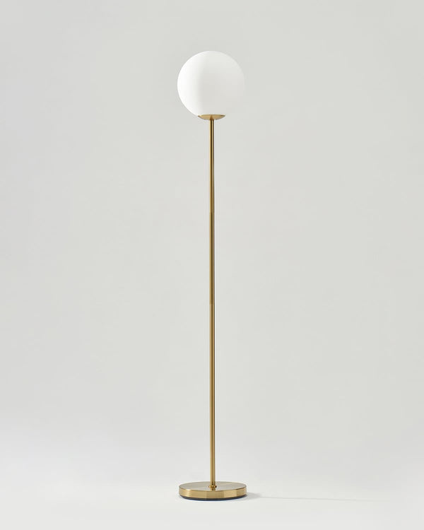 Brass Globe LED Floor Lamp