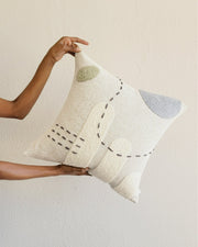 Textured Appliqué Woven Throw Pillow