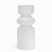 Frosted Glass Sculptural Vase
