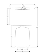 Matte Ceramic Table Lamp — alternate color temperature setting