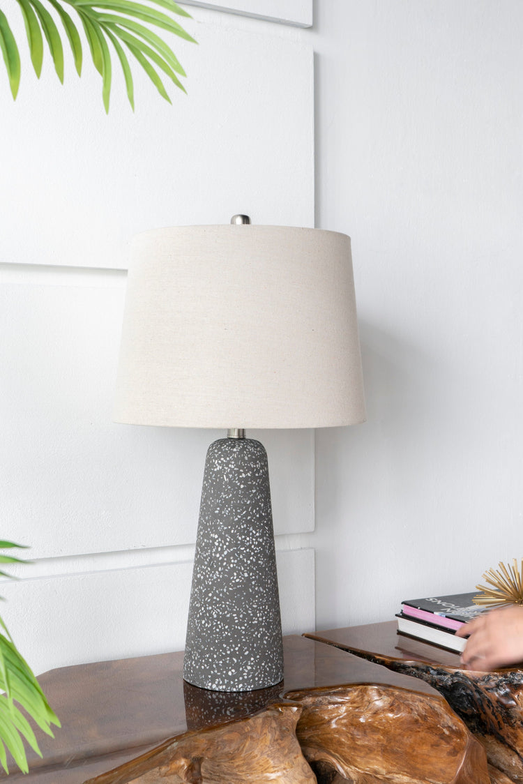 Terrazzo-Look Concrete Table Lamp