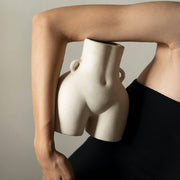 Matte Ceramic Figure Vase