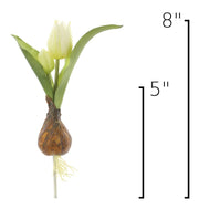 Real-Touch White Tulip Bulb Pick