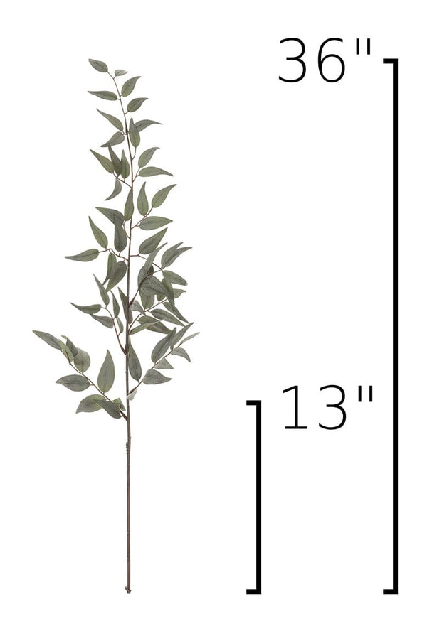 Faux Ruscus Leaf Stem