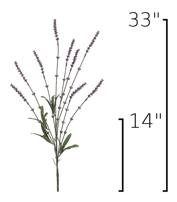 Faux Lavender Spray Stem