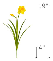 Fabric Daffodil Spray Stem