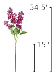 Faux Silk Lilac Floral Stem