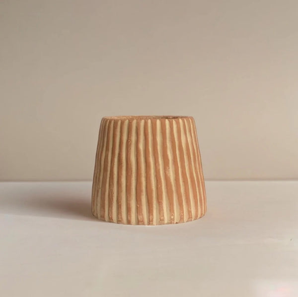 Ribbed Terracotta Planter