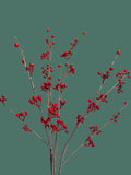 Red Berry Faux Bush, 35 in