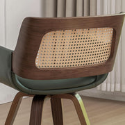 Cane-Back Swivel Armchair Dining Chair – dining room set (view 8) | Roost & Roam