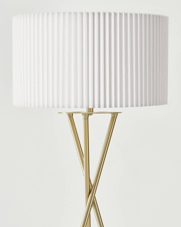 Crossed-Base Tripod Floor Lamp