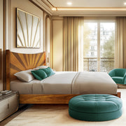 Sunburst Solid Wood Bed Frame — alternate view or variant option