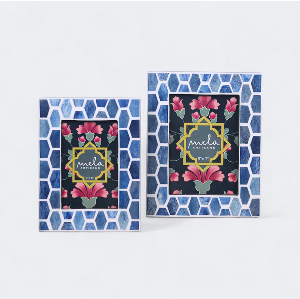 Bone Inlay Photo Frame Set