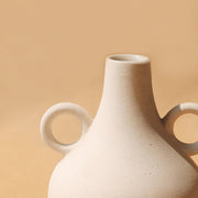 Matte Ceramic Belly Handle Vase
