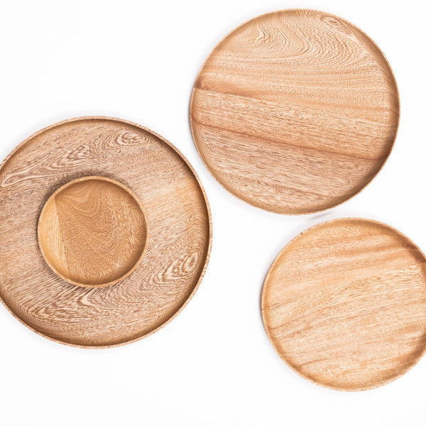 Rosa Morada Round Wood Platter