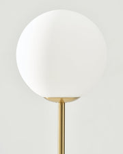 Brass Globe LED Floor Lamp