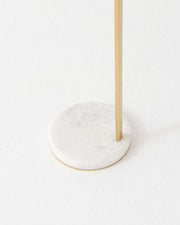 Brass-Tone Arc Globe Floor Lamp