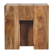 Mango Wood Block Side Table