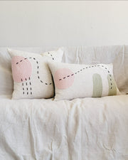 Punch-Needle Eco-Cotton Throw Pillow