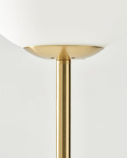 Brass Globe LED Floor Lamp