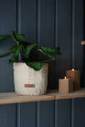 Hand-Woven Sisal Planter Basket
