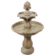 Two-Tier Solar Outdoor Water Fountain