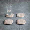 Variegated Marble Coaster Set