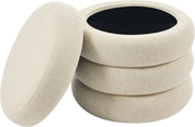 Boucle-Texture Round Storage Ottoman – ottoman (view 8) | Roost & Roam