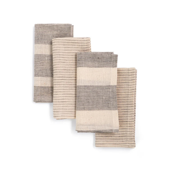 Striped Organic Cotton Napkin Set