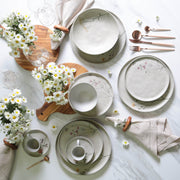 Botanical Speckled Ceramic Dinnerware Set
