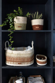 Coiled Sisal Oval Storage Basket
