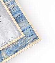 Indigo-Dyed Carved Bone Picture Frame