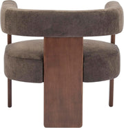 Velvet Barrel-Back Accent Chair (view 8) | Roost & Roam