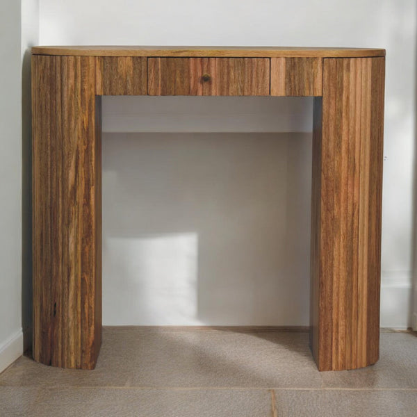 Mango Wood Arch-Leg Console Table