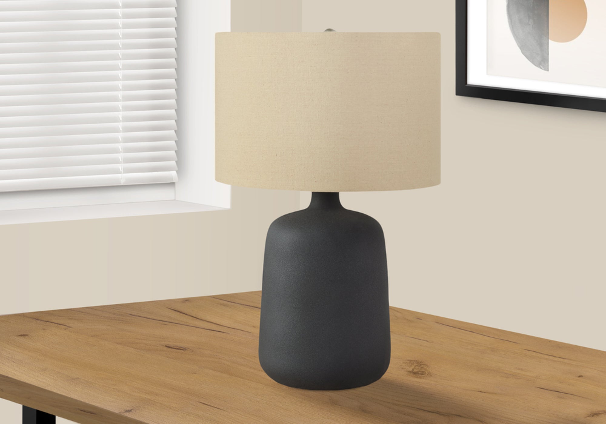 Black Ceramic Table Lamp