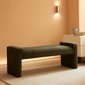 Bouclé Upholstered Arch Bench – ottoman | Roost & Roam