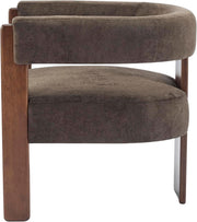 Velvet Barrel-Back Accent Chair (view 6) | Roost & Roam