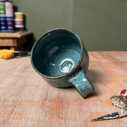 Wheel-Thrown Speckled Stoneware Teacup