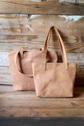 Full-Grain Leather Market Tote