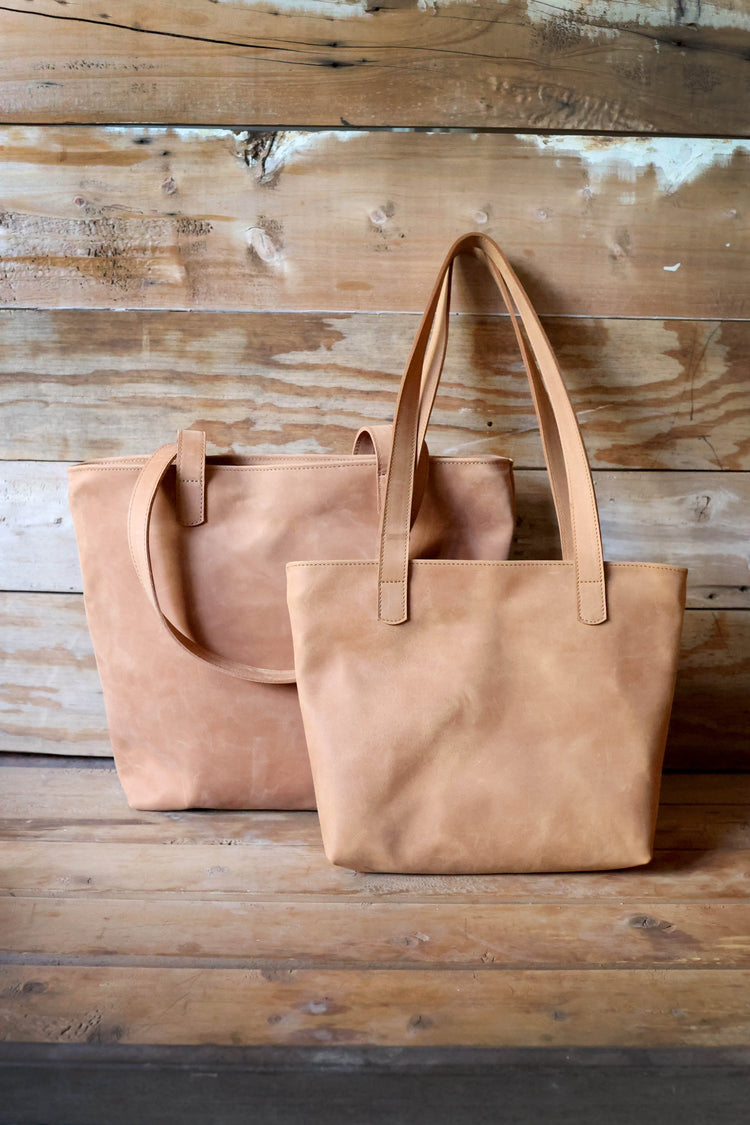 Full-Grain Leather Market Tote