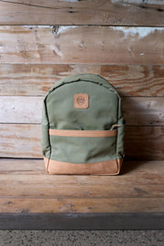 Ripstop Canvas Leather-Base Backpack