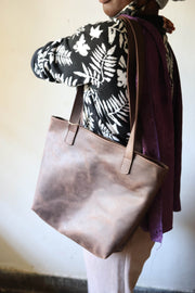 Kilele Leather Day Tote