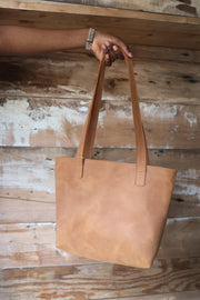 Kilele Leather Day Tote