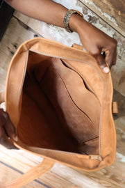 Kilele Leather Day Tote