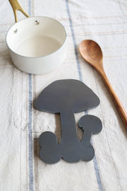 Mushroom-Shape Metal Trivet