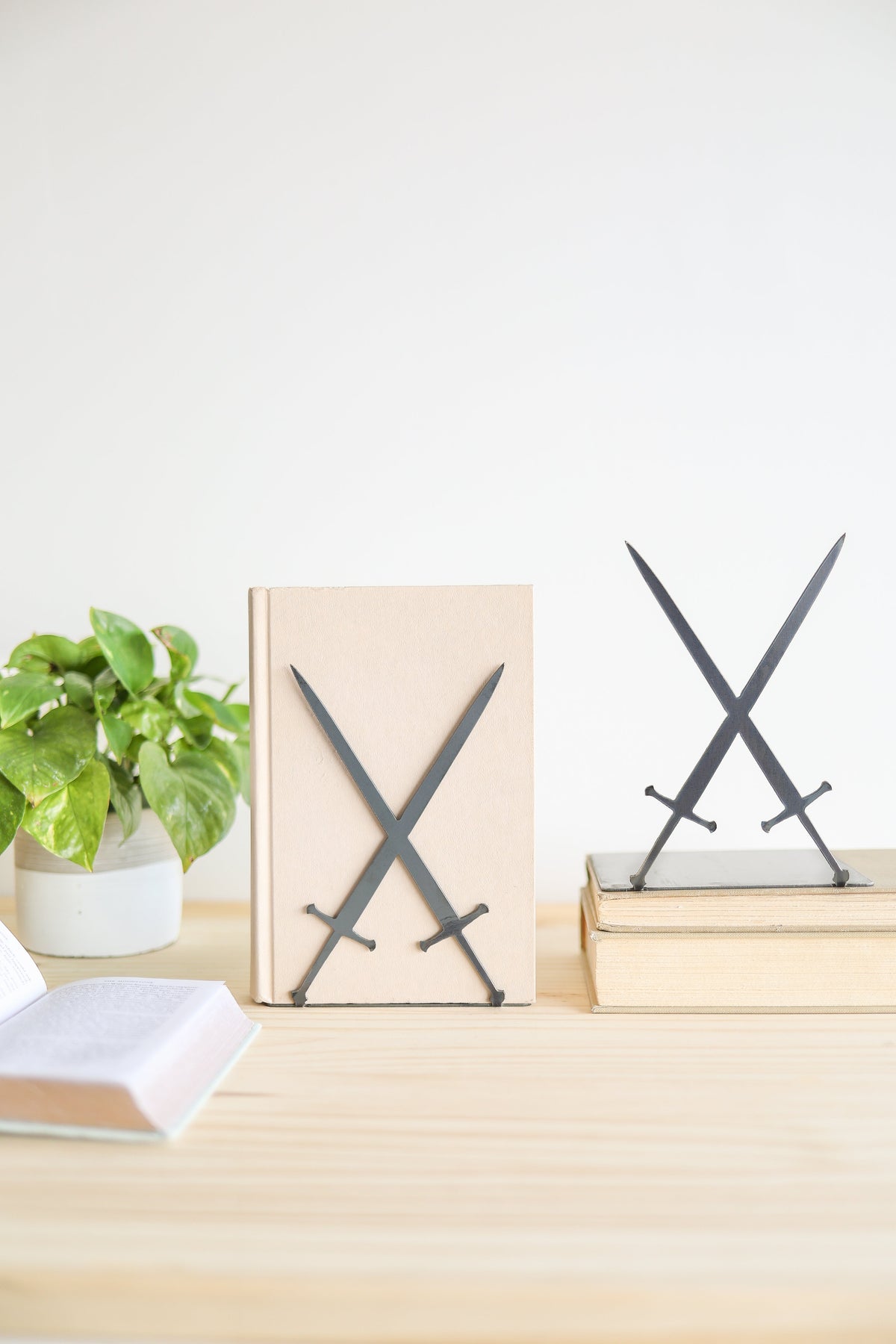 The bookend that means business on the shelf