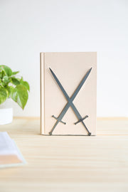 Crossed Sword Steel Bookend